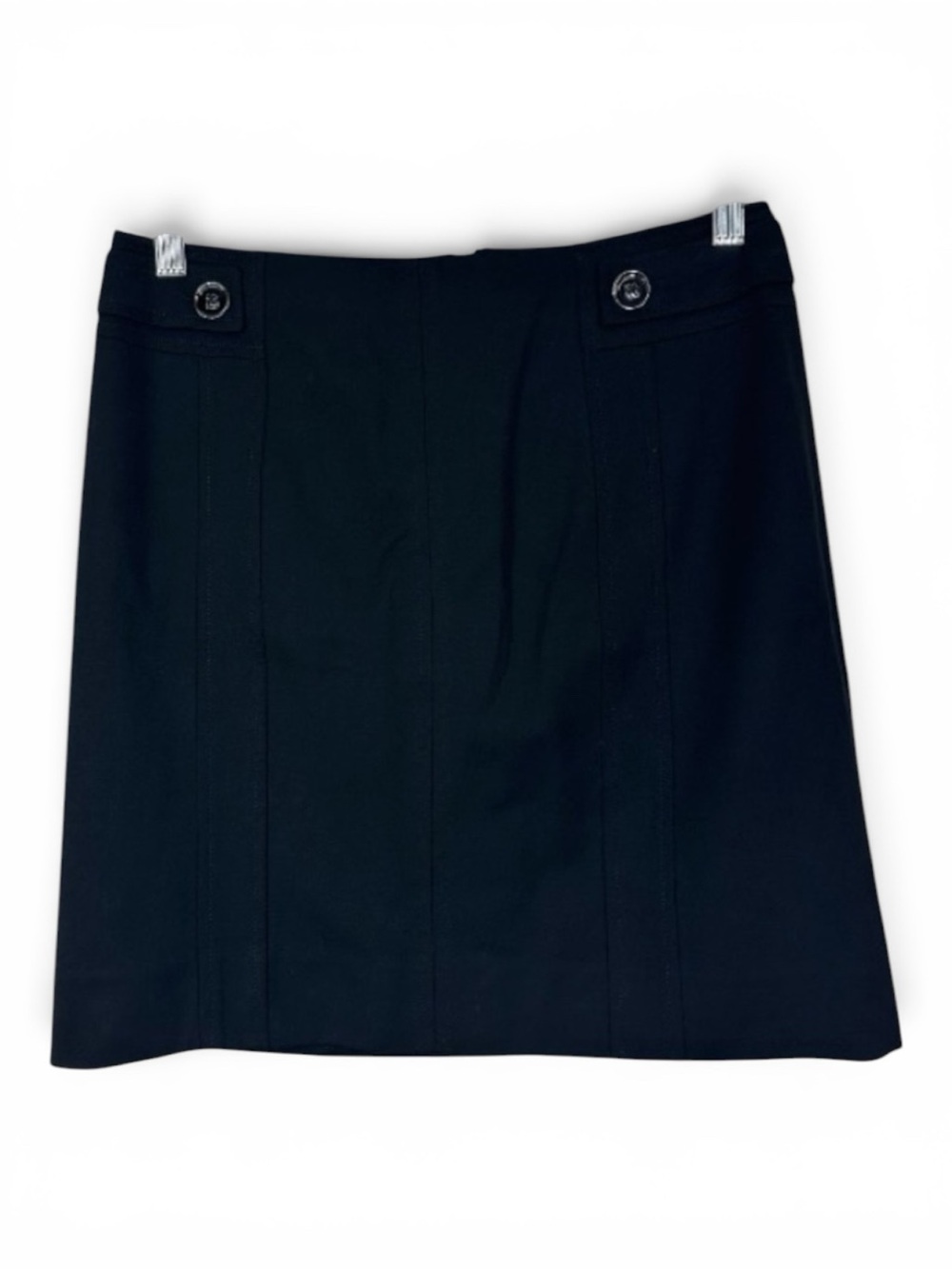 White House Black Market Black Ponte Detail Pencil Skirt 2
